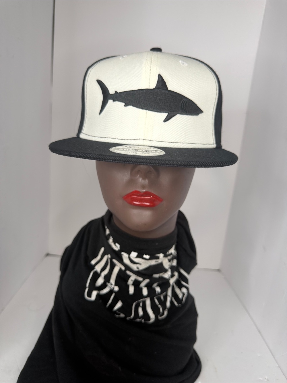 Headgear Classics Miami Sharks Any Given Sunday Snapback Hat Black White NWT
